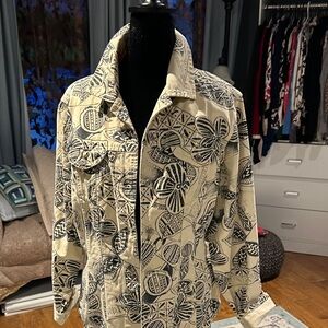 Black and White Patterned Jacket